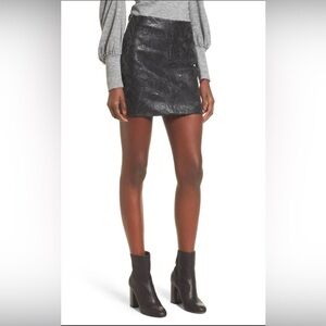 Blank NYC Black Embellished Mini Pencil Skirt